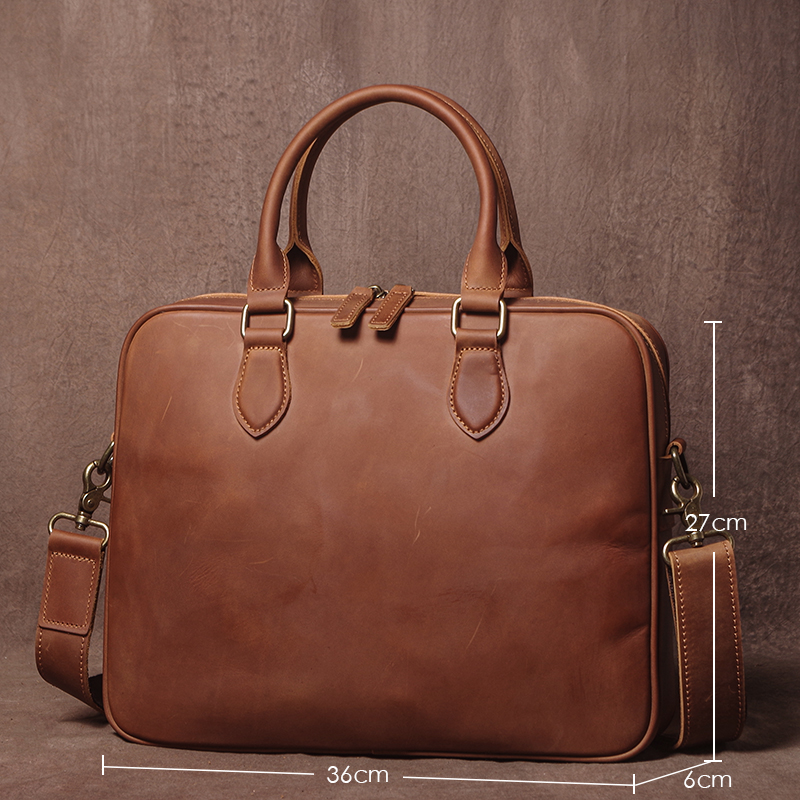 GURO Men Crazy Horse Cowhide B - đánh giá và giá Leatherwork Bag