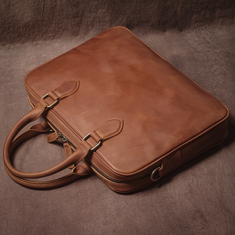 GURO Men Crazy Horse Cowhide B - đánh giá và giá Leatherwork Bag