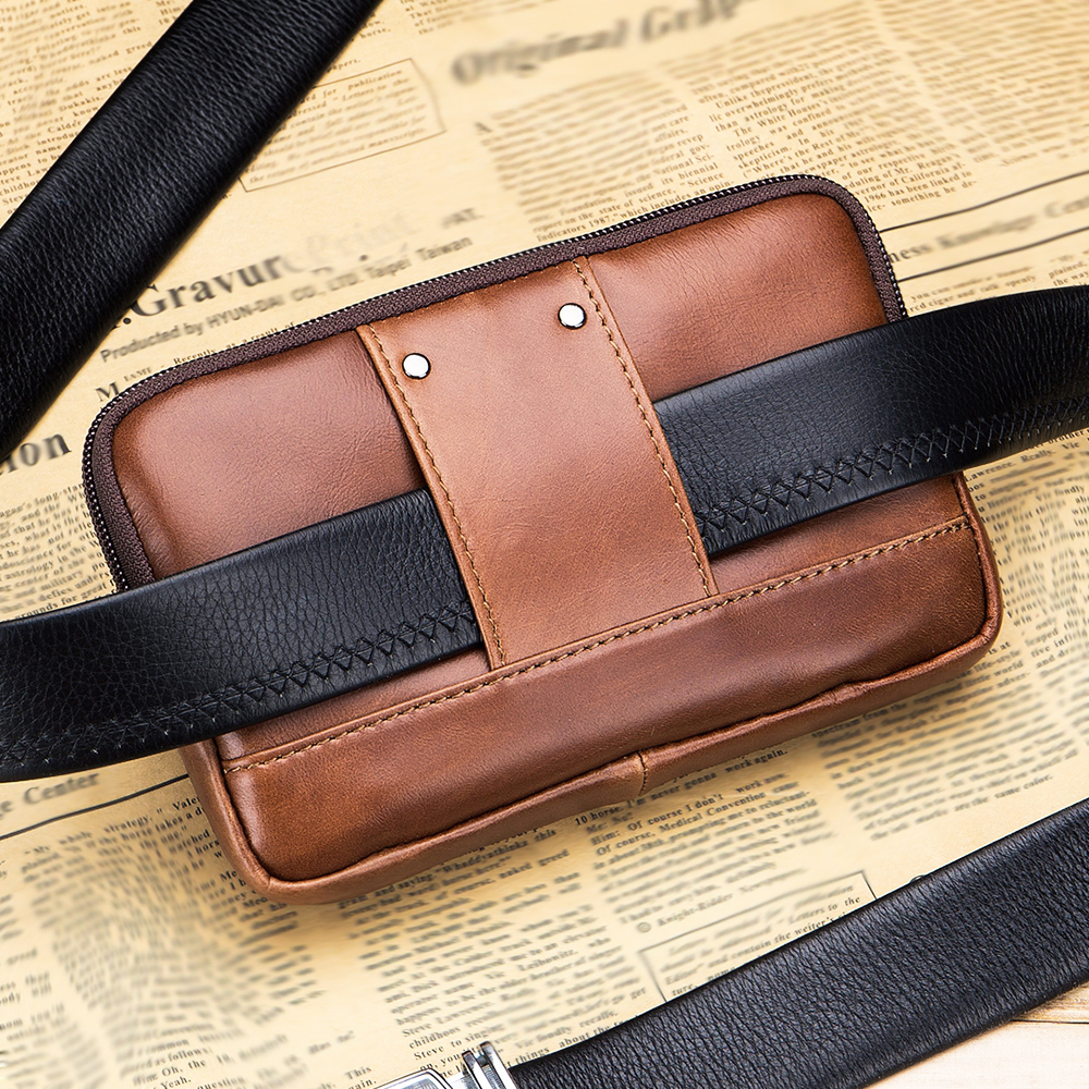 Genuine leather men's waist ba - đánh giá và giá Leatherwork Belt