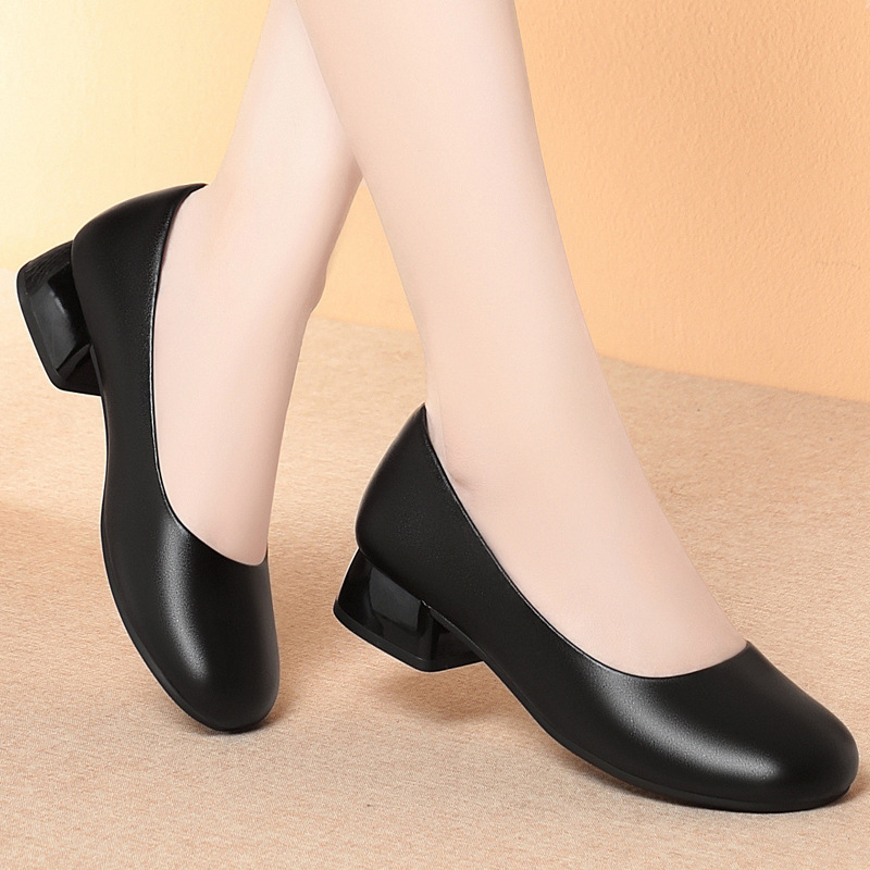 3cm Breathable Comfortable All - đánh giá và giá Leather Work Women Shoes