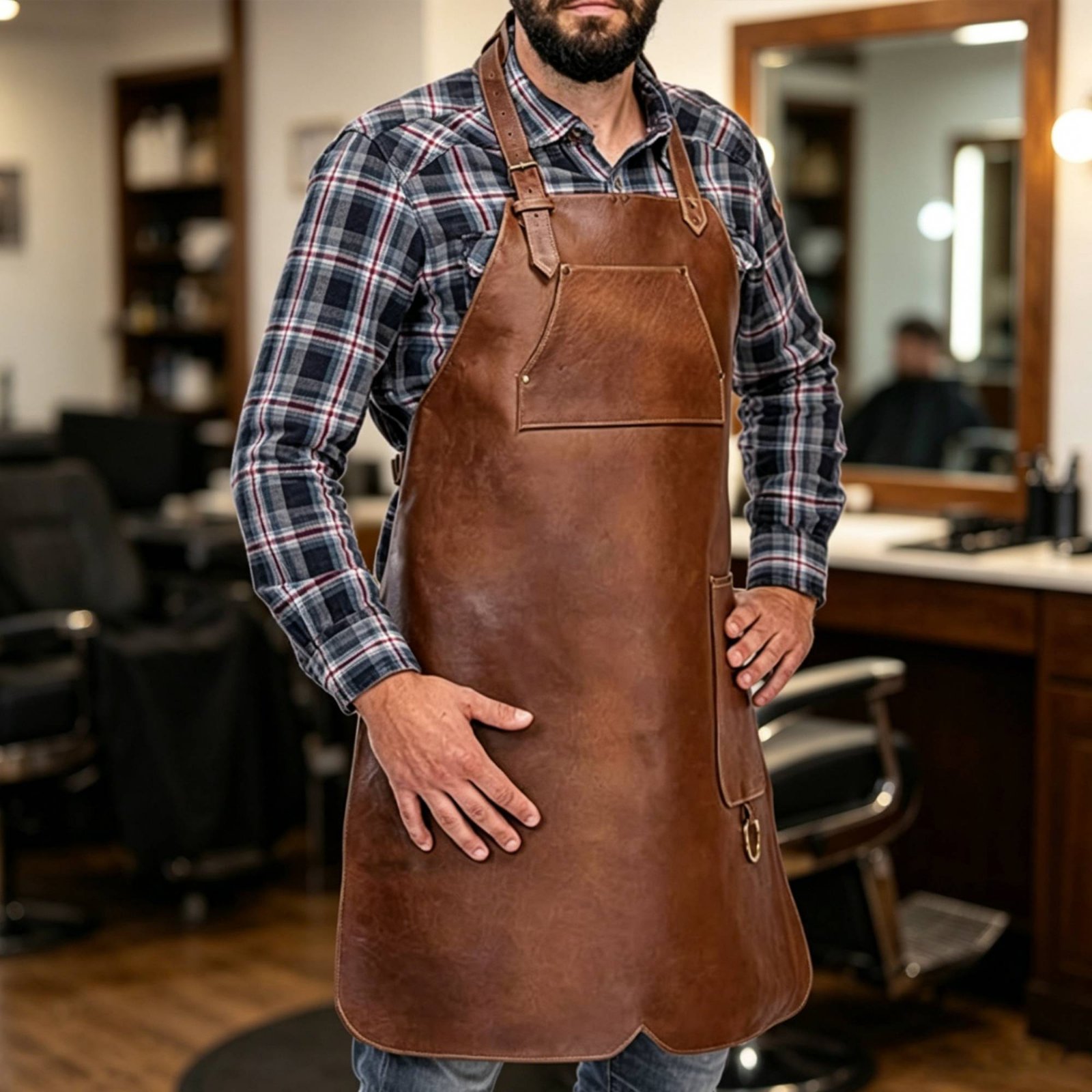 Waterproof Hair Stylist Apron  - đánh giá và giá Leatherwork Apron