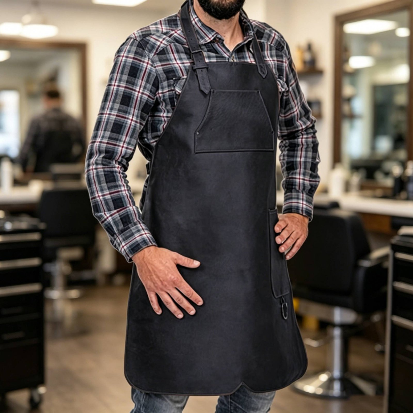 Waterproof Hair Stylist Apron  - đánh giá và giá Leatherwork Apron