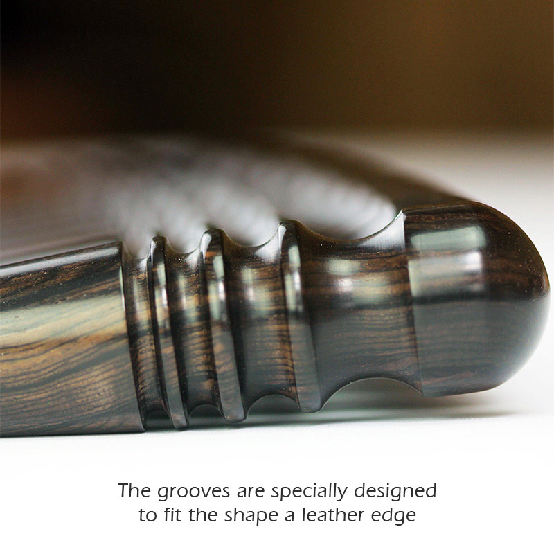 WUTA High Density Ebony Black  - đánh giá và giá Leatherwork Ruler