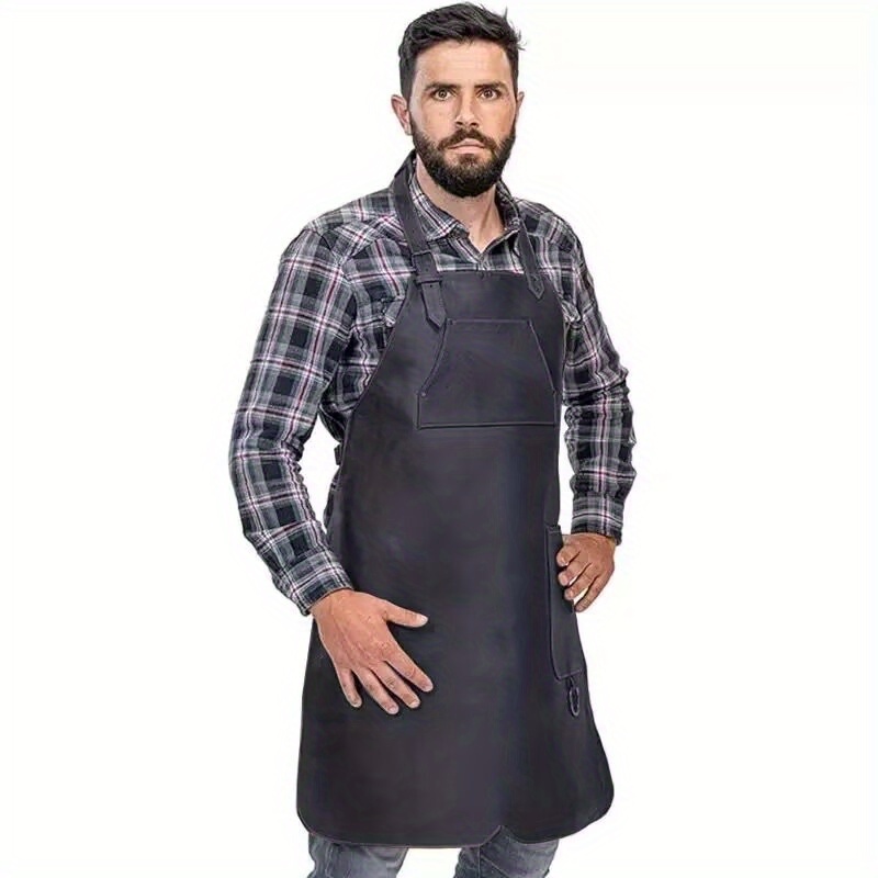 Stylish British-Inspired PU Le - đánh giá và giá Leatherwork Apron