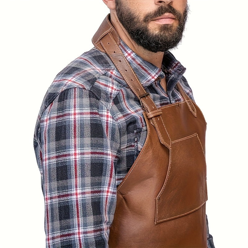 Stylish British-Inspired PU Le - đánh giá và giá Leatherwork Apron