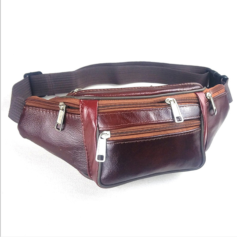 Genuine Leather Waist Bag Men  - đánh giá và giá Leatherwork Belt