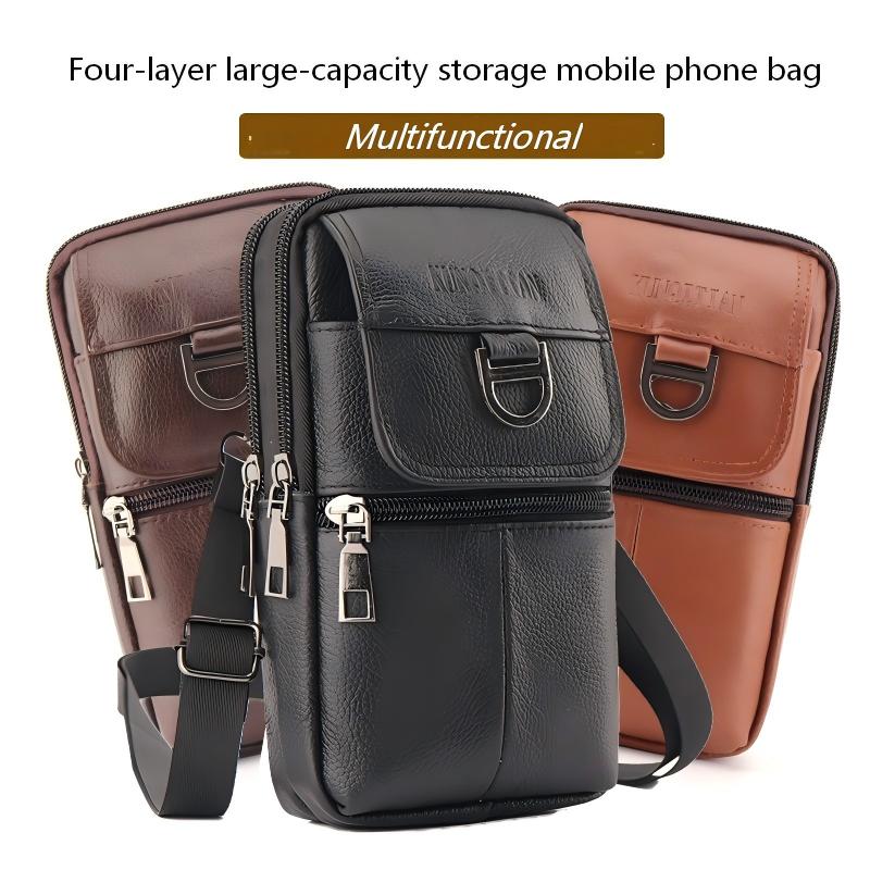 Men's leather waist bag - Larg - đánh giá và giá Leatherwork Belt