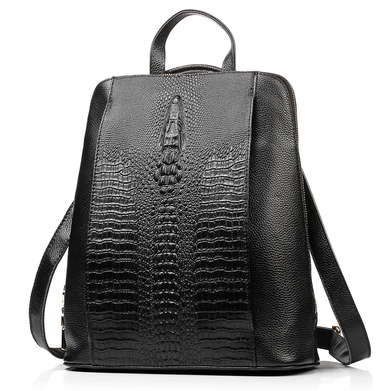 Zency Women's Crocodile Leathe - đánh giá và giá Leather Work Bag Women