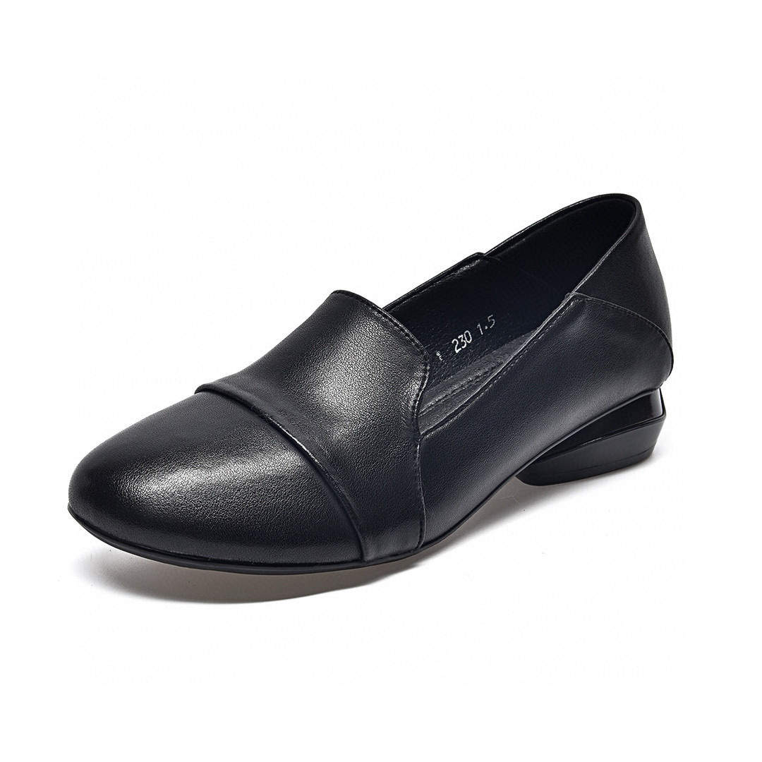 Women's shoes 2026 autumn low  - đánh giá và giá Leather Work Is